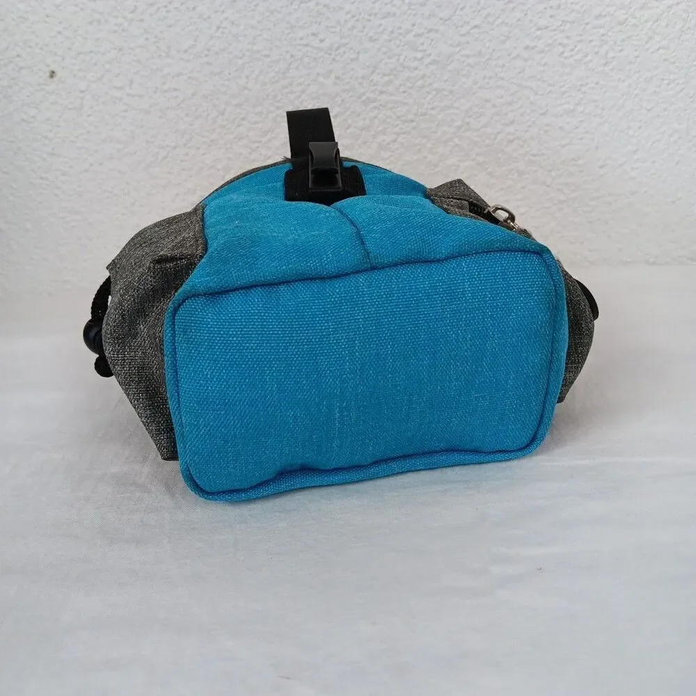 Lovoyager Pet Treat Pouch Bag Animal Training Aide Teal Grey Belt Clip On
